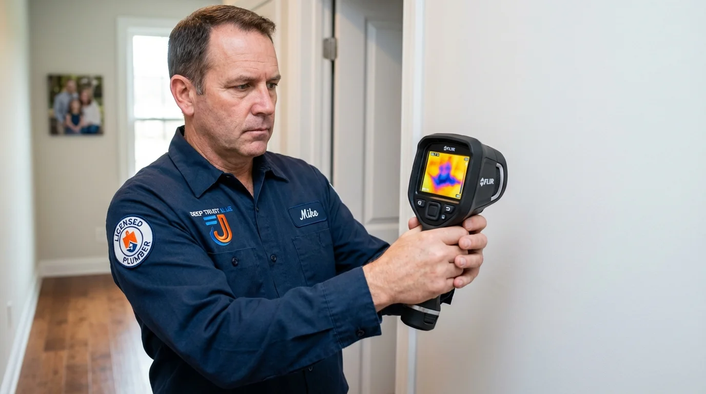 Thermal imaging leak detection by Johns Plumbing LLC in Norman